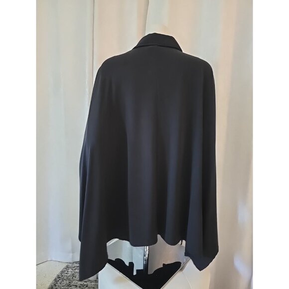 Women's Wynne Layers Black Relaxed Flowly Button Shirt Layering Top Jacket M - Picture 4 of 6